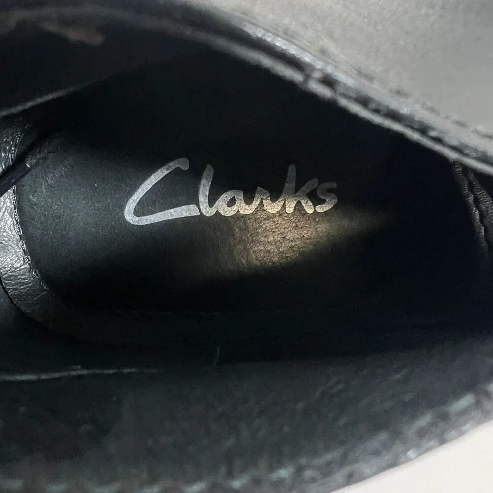 Clarks Black Leather Dessert Chukkas 66174‎ Boots 10